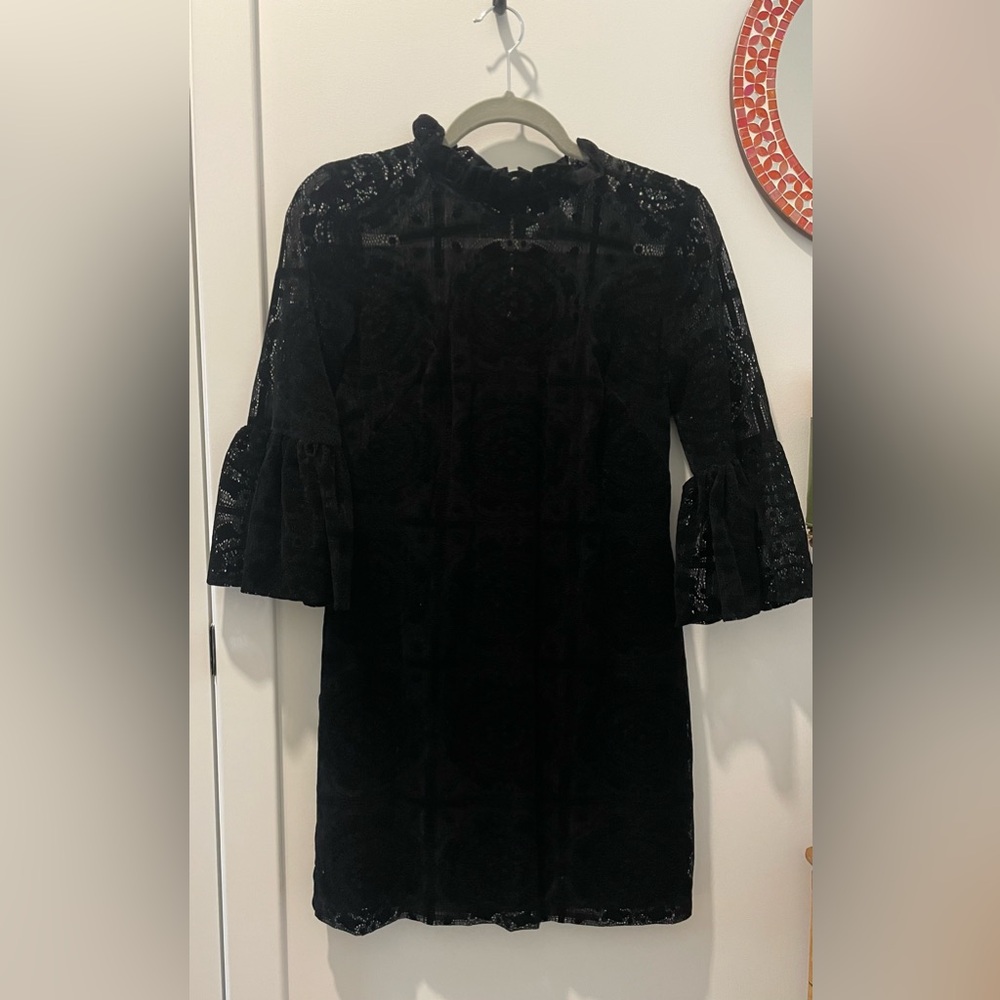 Calvin Klein Black Long Sleeve Dress